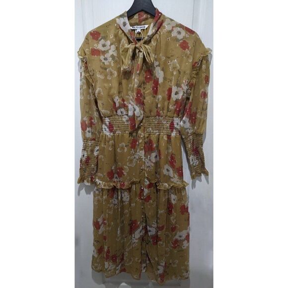 Walter baker | Artur chiffon midi dress in Poppy Paradise - Picture 2 of 15